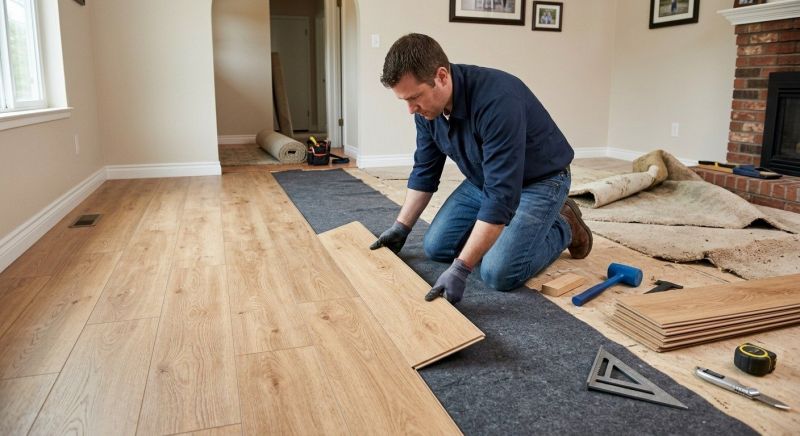 Laminate Floor Remodeling in Brookline, MA