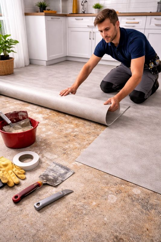 Linoleum Floor Installation in Ashland, MA