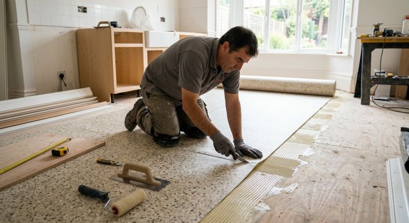 Linoleum Floor Installation in Hudson, MA