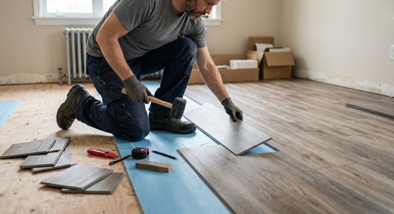 Linoleum Flooring Replacement in Brookline, MA