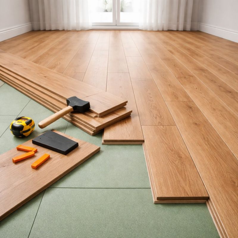 Plank Laminate Installation in Brookline, MA