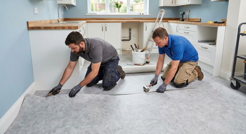 Sheet Linoleum Installation in Middlesex County, MA